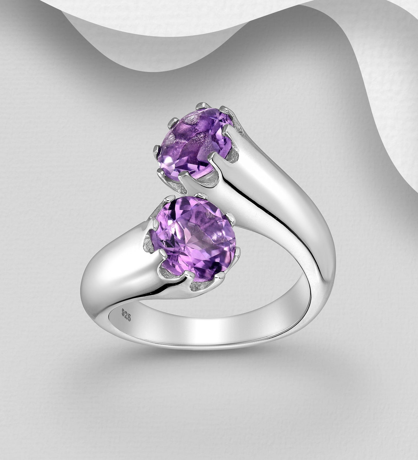 Ref: 1181-4113 Anello contrarie pietre semipreziose