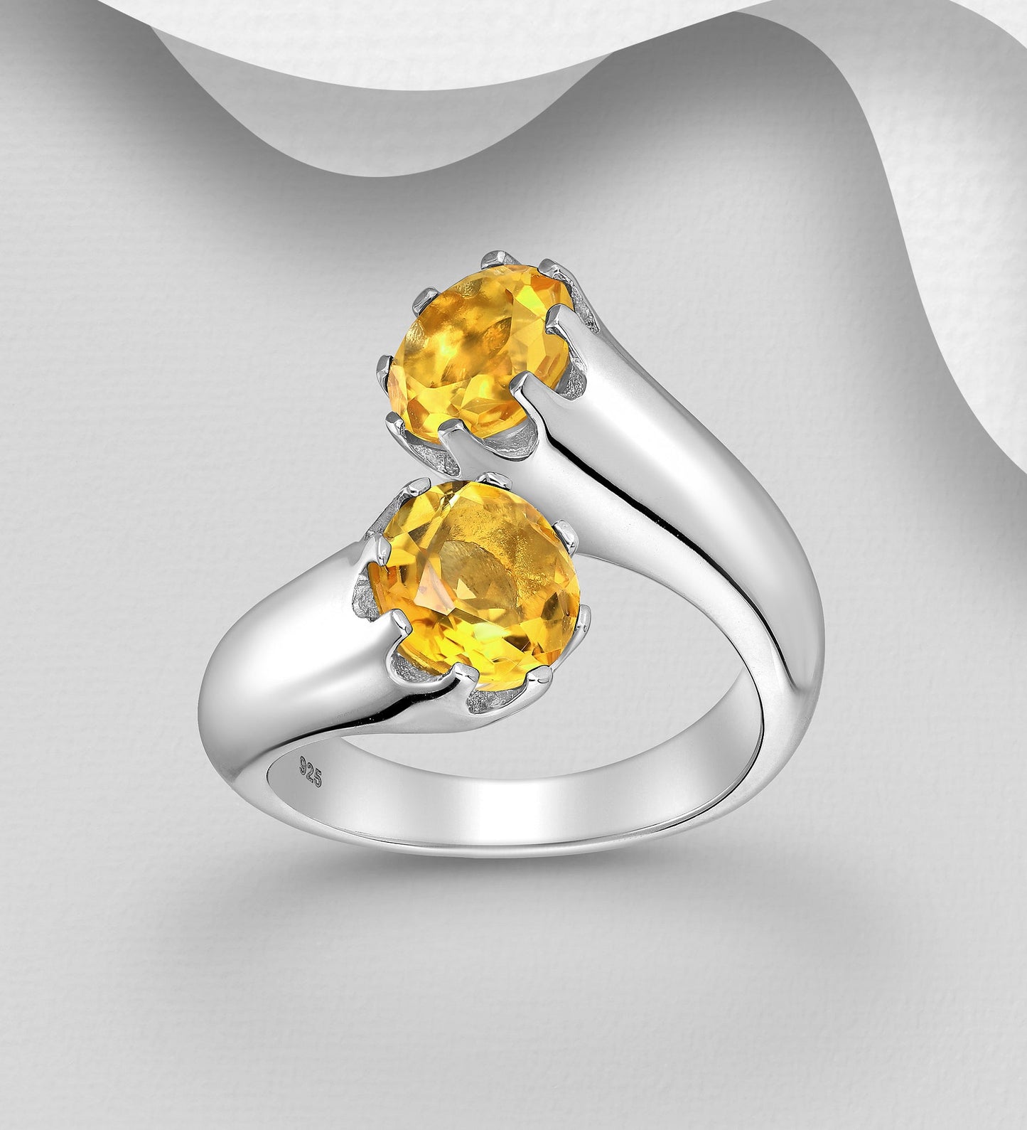 Ref: 1181-4113 Anello contrarie pietre semipreziose