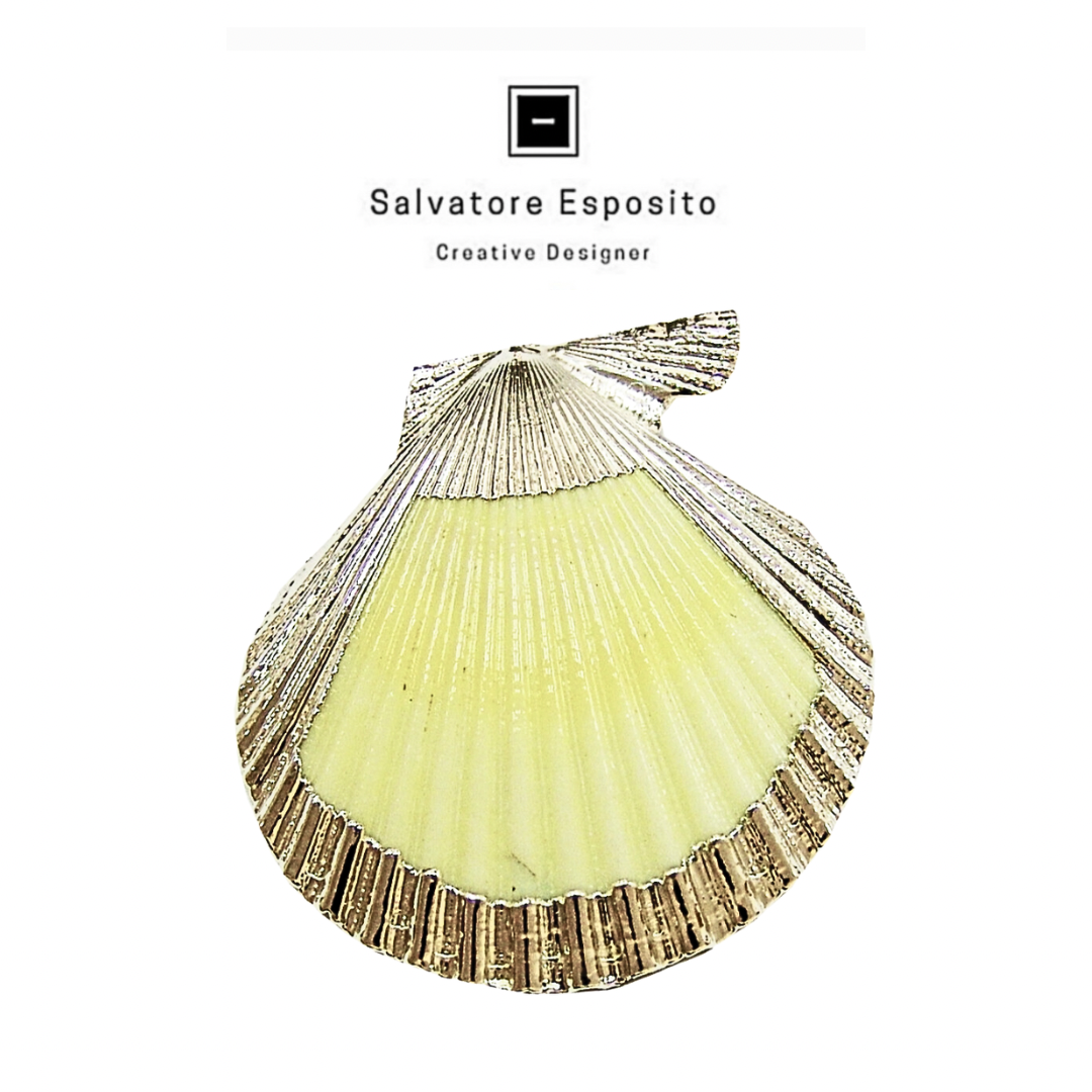 Cod.9008 pecten nobilis naturale argento
