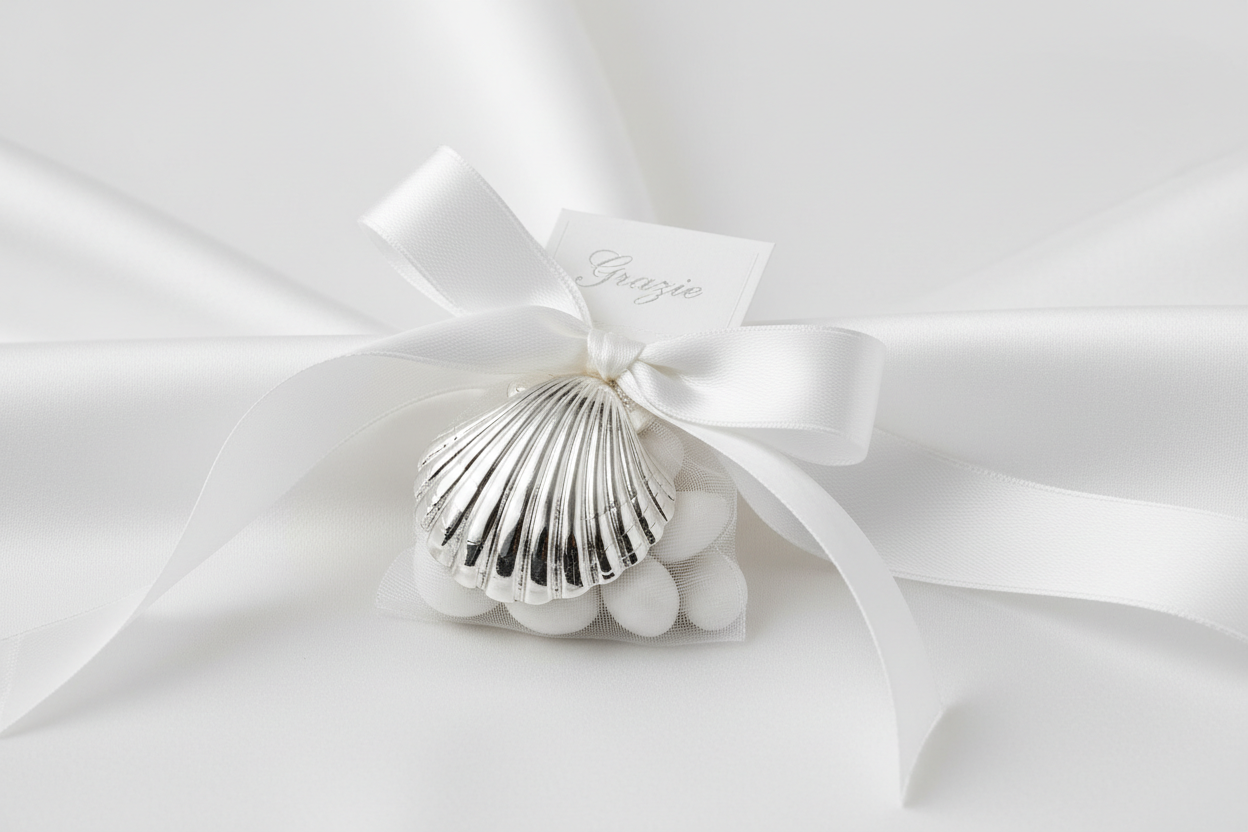 Conchiglie in argento bomboniere