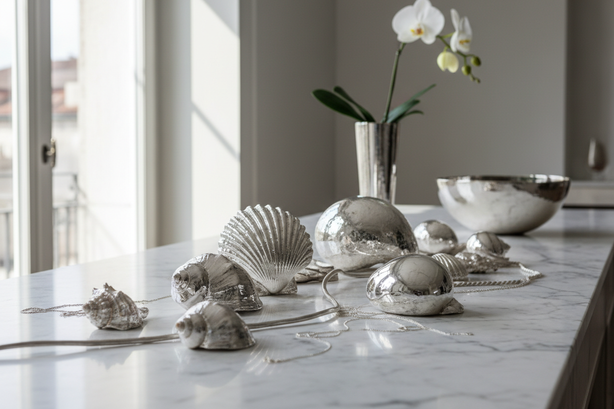 Conchiglie oggettistica in argento