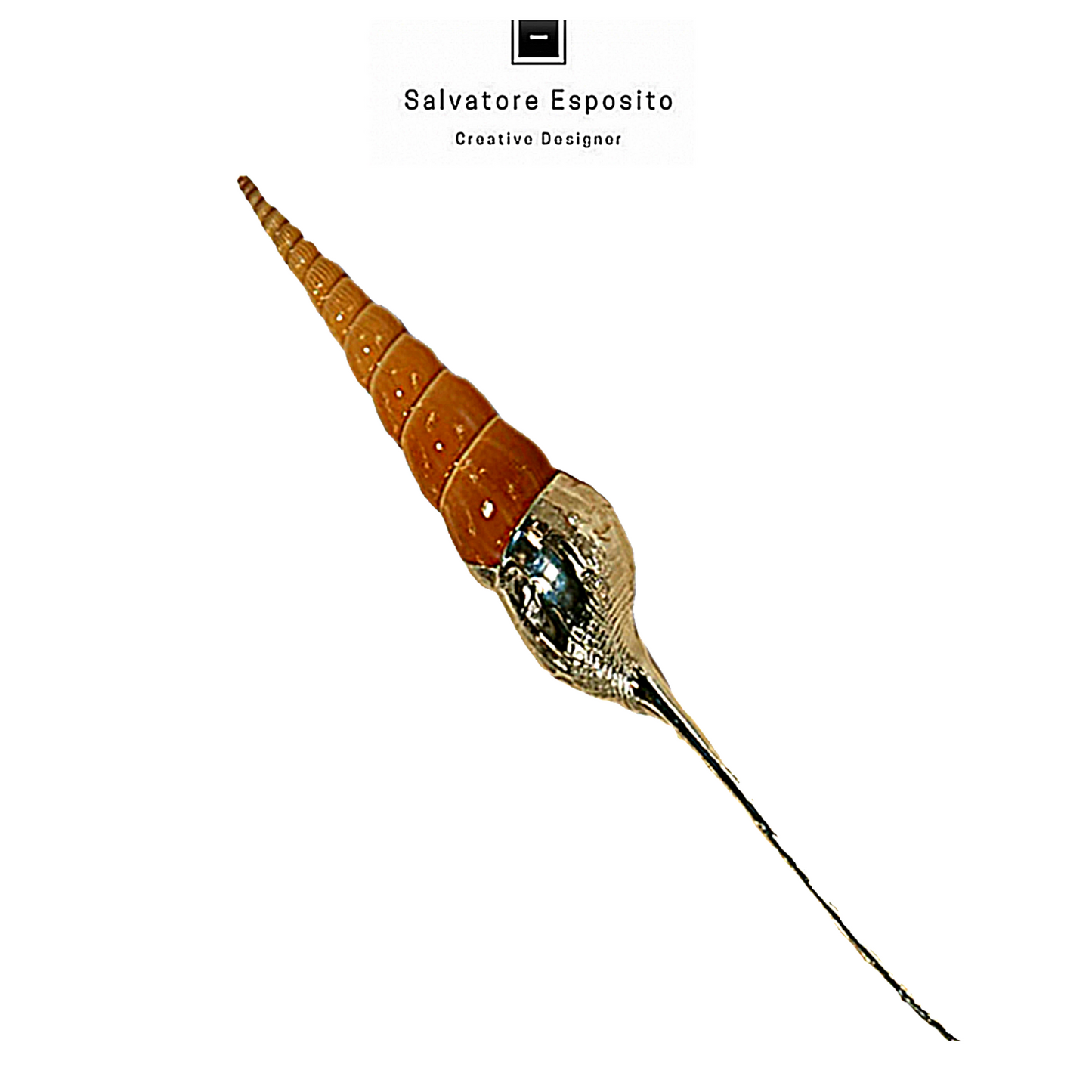 Cod.79216 Tibia fusinus in argento