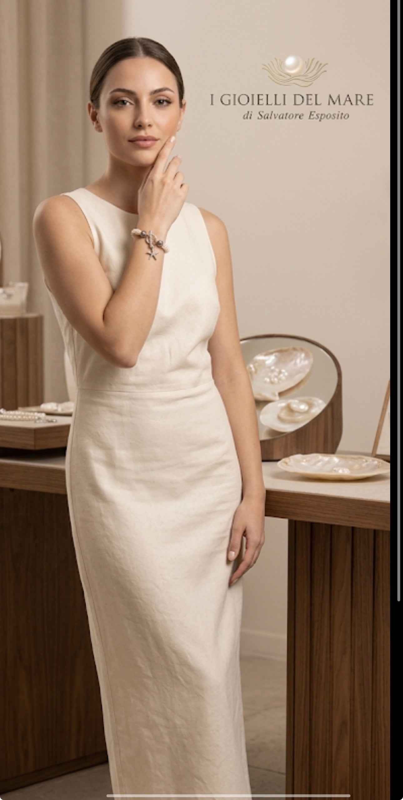 Bracciale perle lavorazione Tessito ed argento