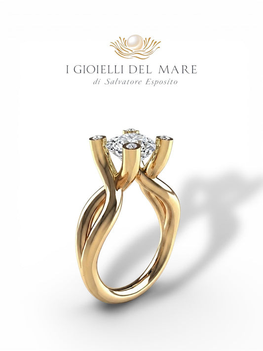 Anello in oro e Diamante (Info su richiesta)