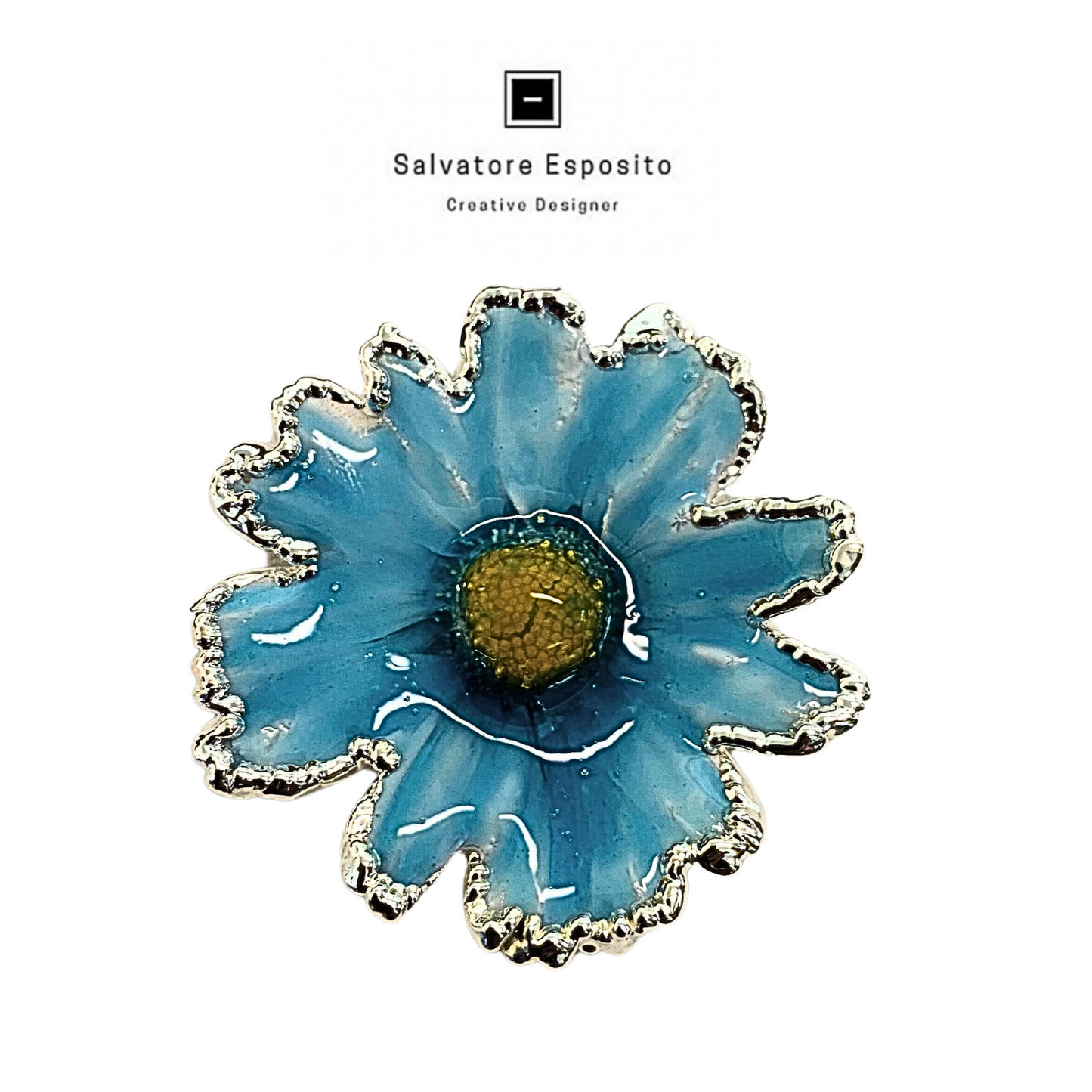 Cod.MA10 Bracciale margherite naturali in argento