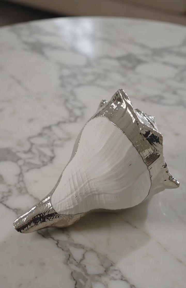 Conchiglia in argento creata da Salvatore Esposito , artigianato italiano